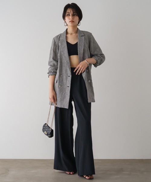 「LOUNGEDRESS」 テーラードジャケット FREE ブラック レディースの画像