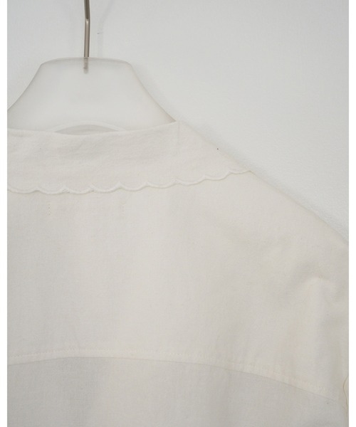 ブラウス シャツ Cutwork Opencollar Shirts レディースの画像