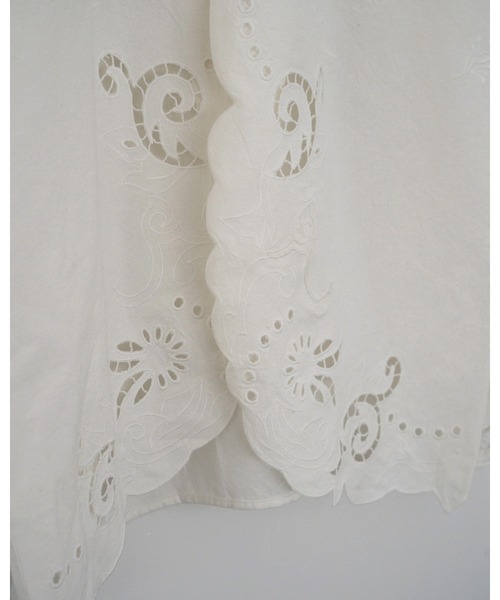 ブラウス シャツ Cutwork Opencollar Shirts レディースの画像