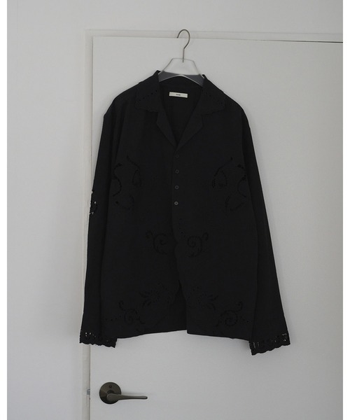 anuke（アンヌーク） ブラウス シャツ Cutwork Opencollar Shirts