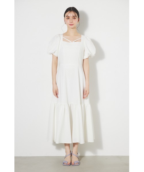 「rienda」 半袖ワンピース MEDIUM ブラック系その他 レディース_画像3