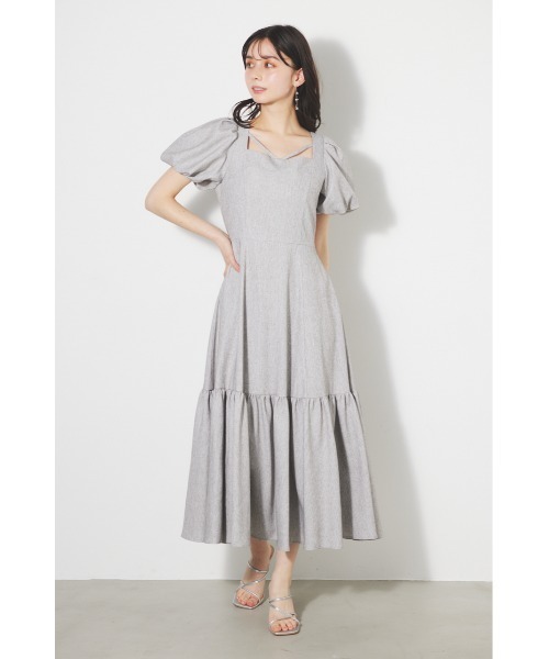 「rienda」 半袖ワンピース MEDIUM ブラック系その他 レディース_画像5