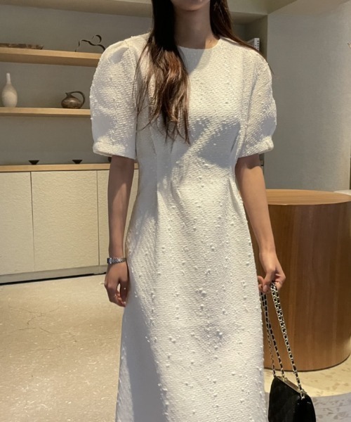 「FREE STYLISTS」 「LIMI」半袖ワンピース FREE ラベンダー レディース_画像3