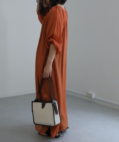 「ap retro」 半袖ワンピース FREE グリーン系その他 レディース_画像7