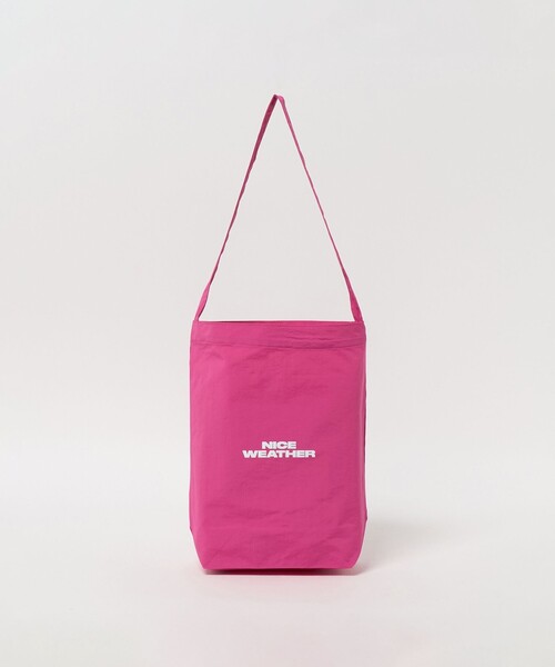 NICE WEATHER ショルダーバッグ バッグ 「NICE WEATHER」ナイロン ロゴ