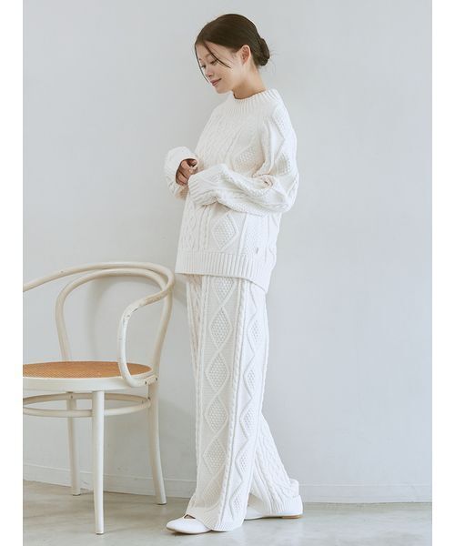 gelato pique（ジェラートピケ） パジャマ ルームウェア スフレアラン