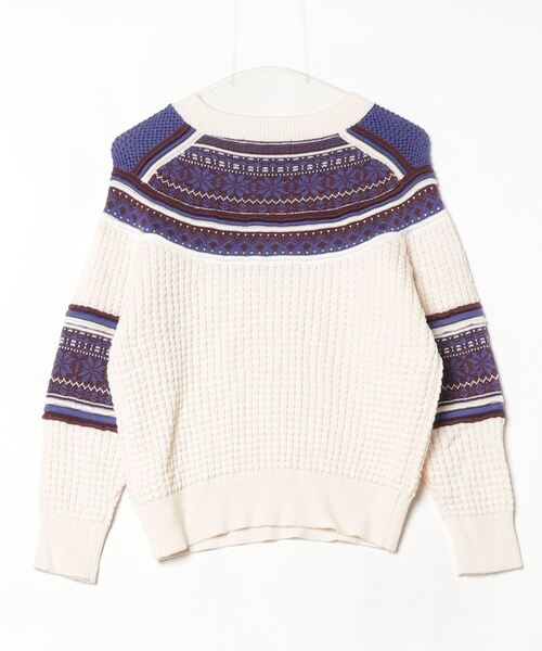 「FURFUR」 長袖ニット ONE SIZE ベージュ レディース_画像2