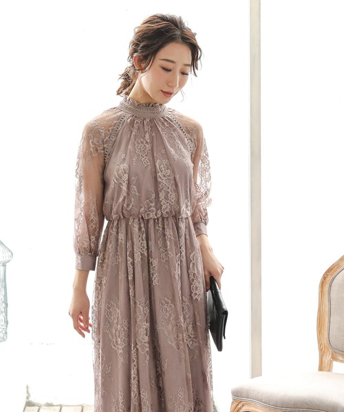 エメイン　ワンピース ループボタンバックオープンIラインワンピース｜PETAL ONLINE（ペタル