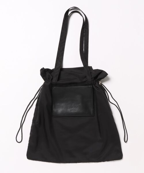 LANVIN en Bleu エコバッグ ポプリス ポケッタブルバッグ : ZOZOTOWN