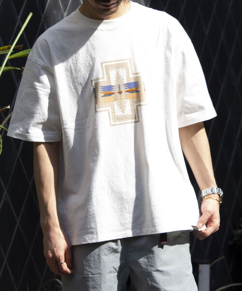 「PENDLETON」 半袖Tシャツ M ホワイト メンズ_画像4