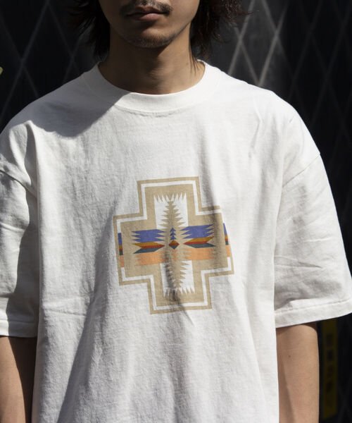 「PENDLETON」 半袖Tシャツ M ホワイト メンズ_画像8