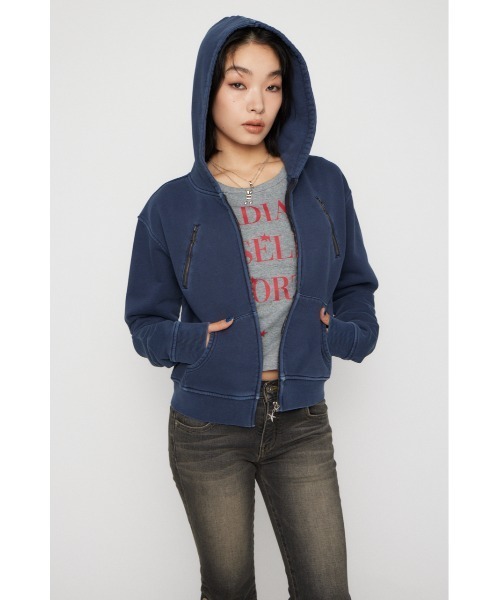LAGUA GEM STAR CHARM ZIP パーカー LAGUA GEM（ラグアジェム） パーカー STAR CHARM ZIP パーカー