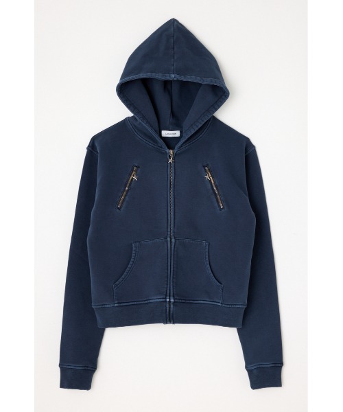 laguagem STAR CHARM ZIP パーカー ネイビー　新品未使用 laguagem STAR CHARM ZIP パーカー ネイビー 新品未使用 - メルカリ