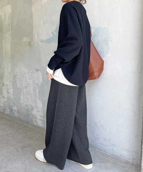 「Spick & Span」 長袖ニット FREE カーキ レディース_画像3