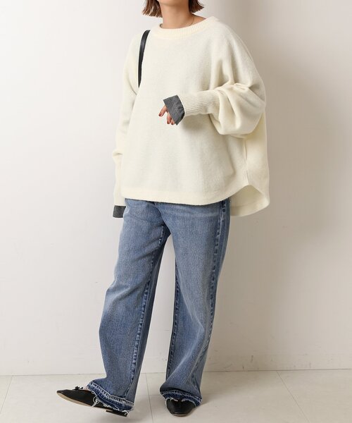 「Spick & Span」 長袖ニット FREE カーキ レディース_画像6