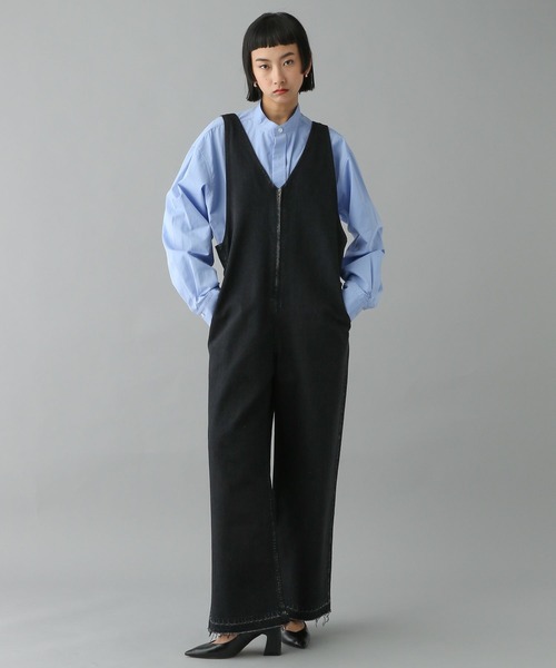 「O0u」 オーバーオール SMALL ブラック レディース_画像6