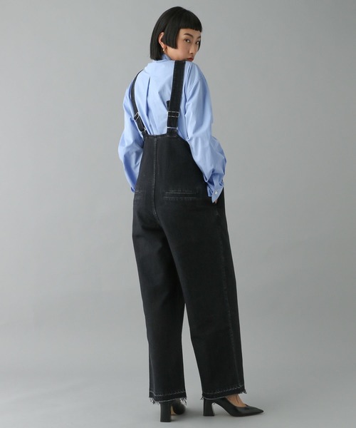 「O0u」 オーバーオール SMALL ブラック レディース_画像8