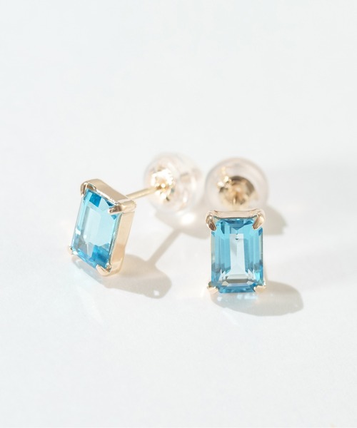 「Jewel closet by L&Co.」 ピアス（両耳用） 11月 クリアブルー レディース_画像2