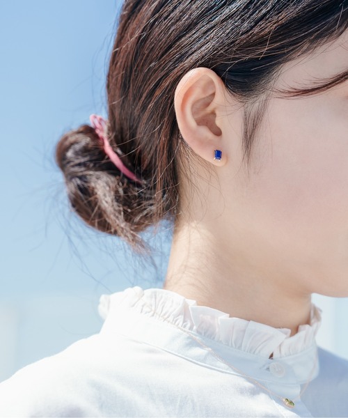「Jewel closet by L&Co.」 ピアス（両耳用） 11月 クリアブルー レディース_画像7