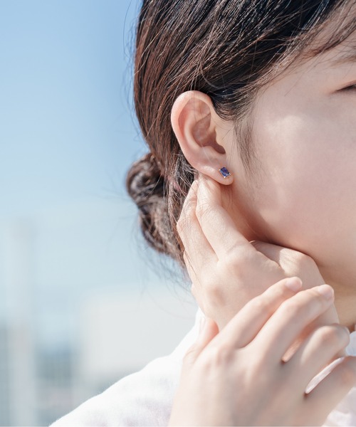 「Jewel closet by L&Co.」 ピアス（両耳用） 11月 クリアブルー レディース_画像9