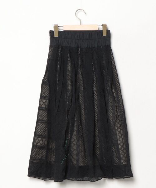 「The Virgnia」 プリーツスカート 36 ブラック レディース_画像2