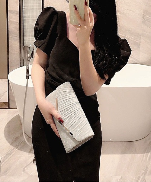 「INASTUDIOS」 ショルダーバッグ FREE シルバー レディース_画像8