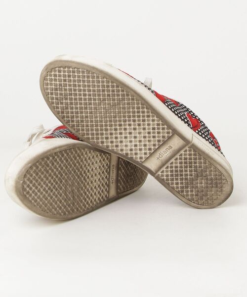 「+diana」 ローカットスニーカー 25.5cm レッド レディース_画像3