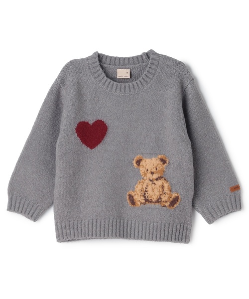 「petit main」 「KIDS」長袖ニット S ネイビー キッズ_画像7