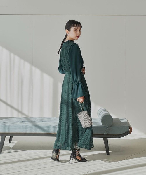HARE ダークグリーン レース　セットアップ HARE（ハレ） セットアップ FREE ブラック レディース : ZOZOTOWN