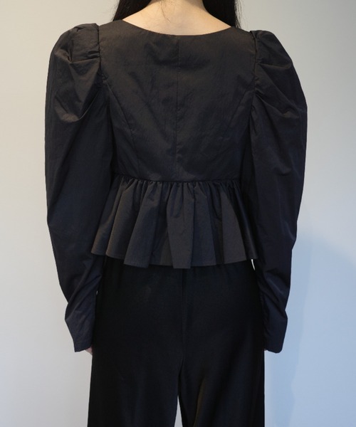 CLANE（クラネ） tシャツ CLANE SHORT PEPLUM RIBBON TOPS レディース 
