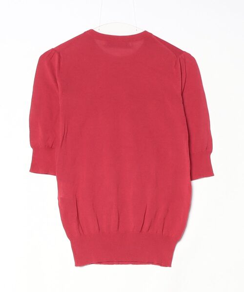 「united bamboo」 7分袖ニット 4 レッド レディース_画像2