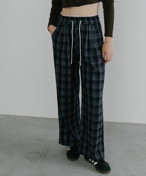 「duei」 イージーパンツ FREE ブラウン レディース_画像3