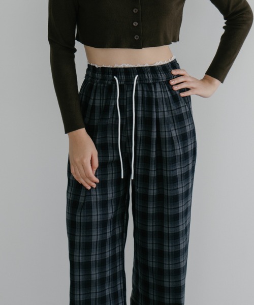 「duei」 イージーパンツ FREE ブラウン レディース_画像9