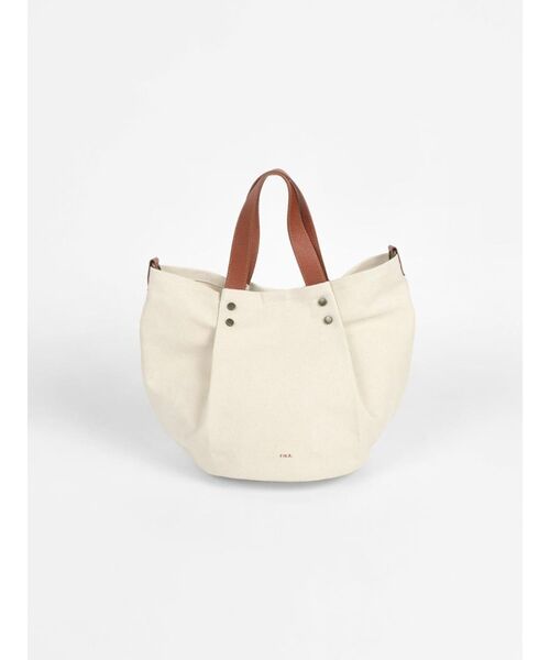 FIKA.（フィーカ） トートバッグ Canvas tuck 2way tote bag（beige