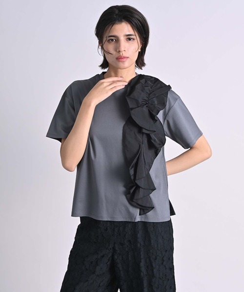 新品★BRIEFING パフォーマンス半袖Tシャツ 黒 レディースL RAW FUDGE（ローファッジ） tシャツ 半袖 モチーフデザインTシャツ