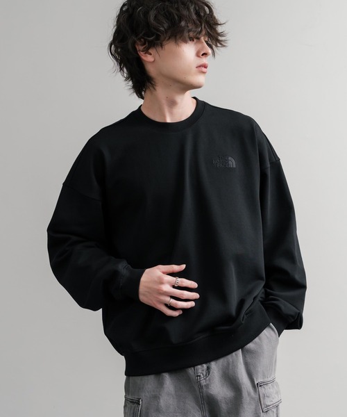 「THE NORTH FACE」 スウェットカットソー S ダークグレー メンズ_画像2