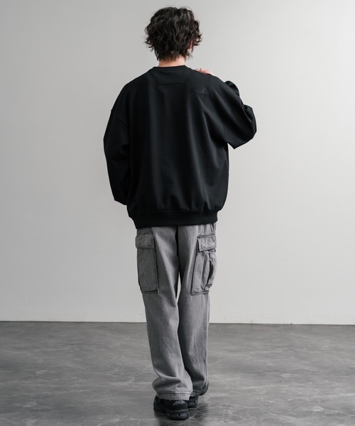 「THE NORTH FACE」 スウェットカットソー S ダークグレー メンズ_画像3