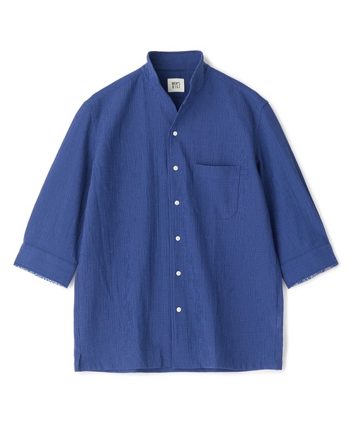 MEN'S BIGI（メンズビギ） シャツ 半袖 ストレッチサッカー七分袖