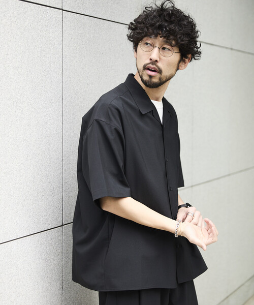 【試着のみ2点セット】FREAK'S STOREアウター ＆ CIAOPANIC Tシャツ（メンズL） 上下2点セットアイテム】抗菌防臭＆接触冷感加工生地ウォッシャブル