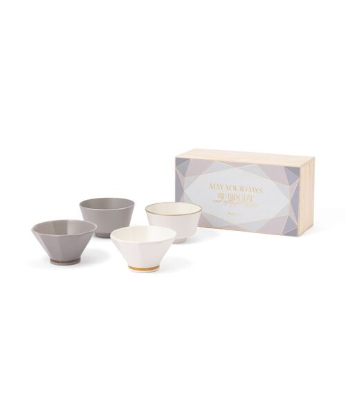 Francfranc（フランフラン） 食器 ペアギフト 茶碗＆汁椀セット ダイヤ