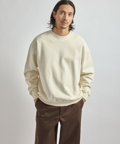 yori   ダブルギャザースウェット Girls' Lace Trim French Terry Crewneck Pullover Sweatshirt - Cat