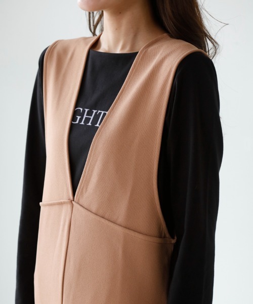 「M.deux」 サロペットスカート MEDIUM ベージュ レディース_画像7