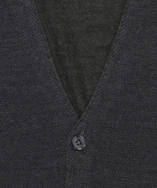 「TOKYO SHIRTS」 ニットベスト M ネイビー メンズ_画像6