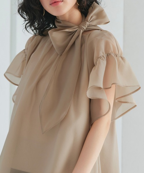 「RUIRUE BOUTIQUE」 セットアップ LL ベージュ レディースの画像