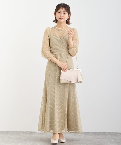「Dorry Doll」 7分袖ワンピース MEDIUM カーキ レディースの画像