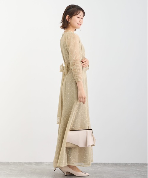 「Dorry Doll」 7分袖ワンピース MEDIUM カーキ レディースの画像