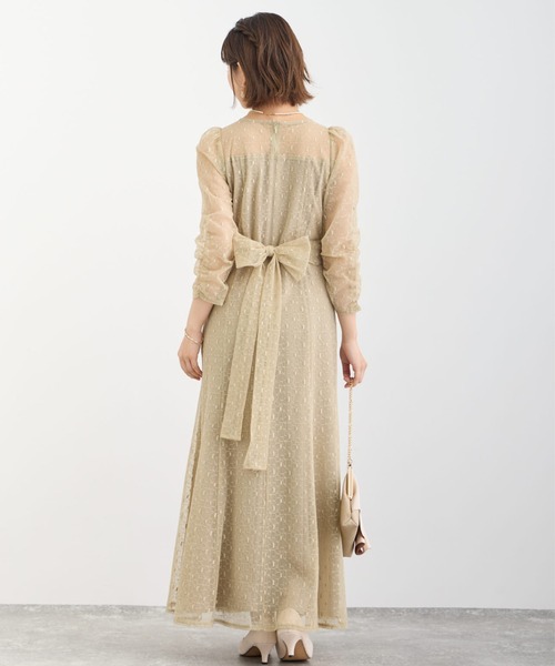 「Dorry Doll」 7分袖ワンピース MEDIUM カーキ レディースの画像