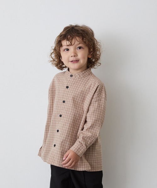 「riziere」 「KIDS」長袖ブラウス 160 ブラウン キッズ_画像2