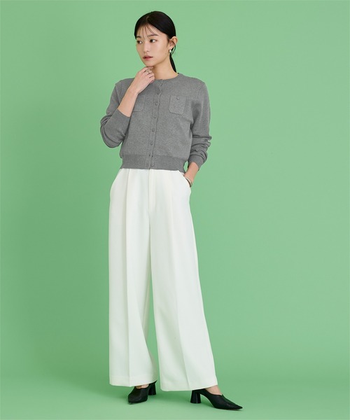 「ur's」 ニットカーディガン M グレー レディース_画像5
