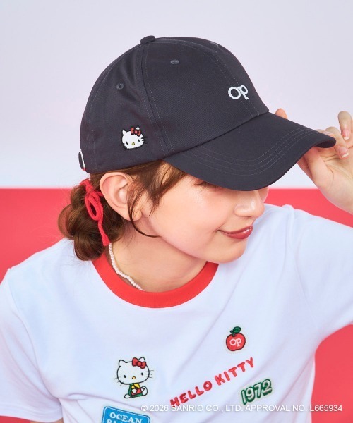 キャップ 帽子 「Ocean Pacific×ハローキティ」レディースワンポイント